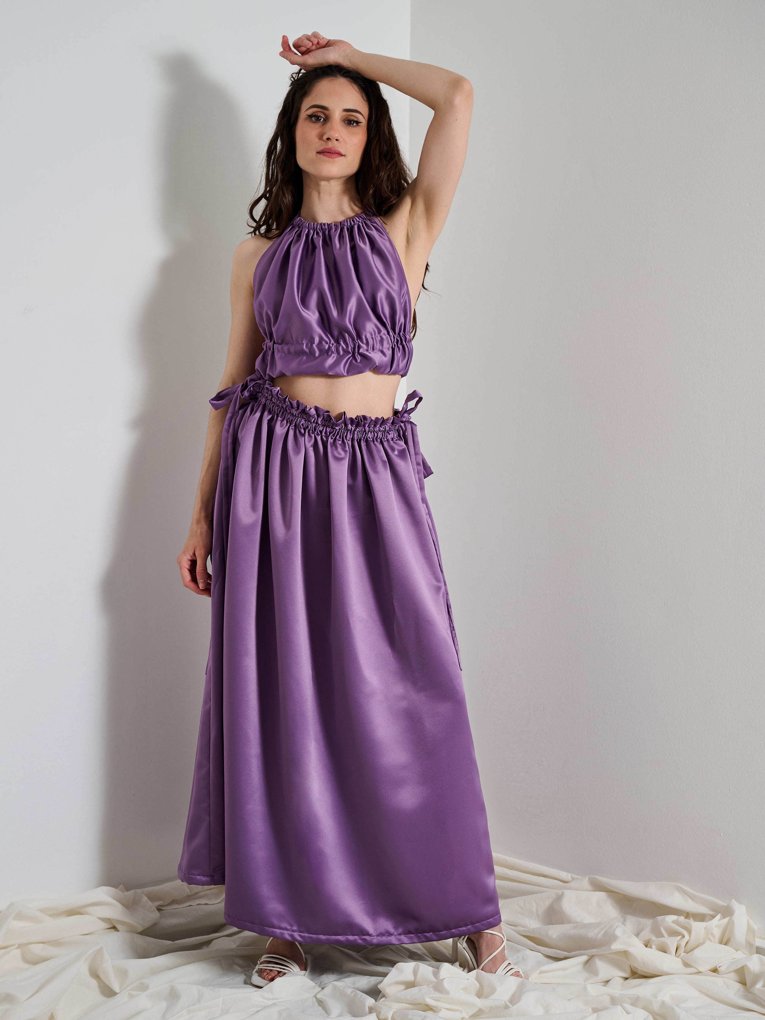 Between Us Long Skirt Purple