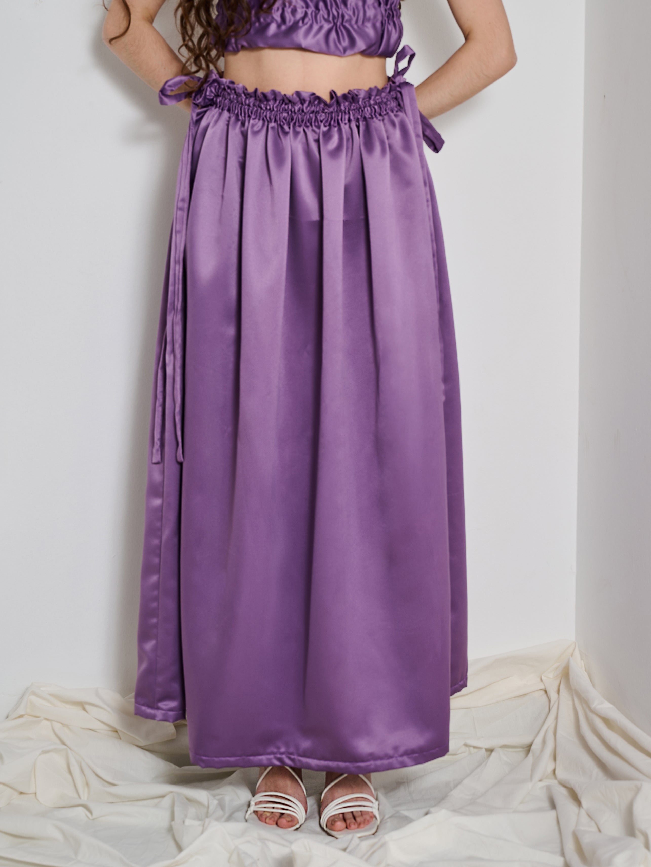 Between Us Long Skirt Purple