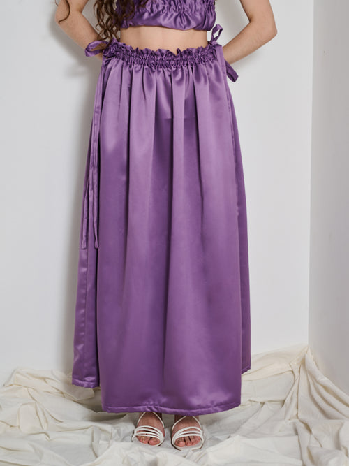 Between Us Long Skirt Purple