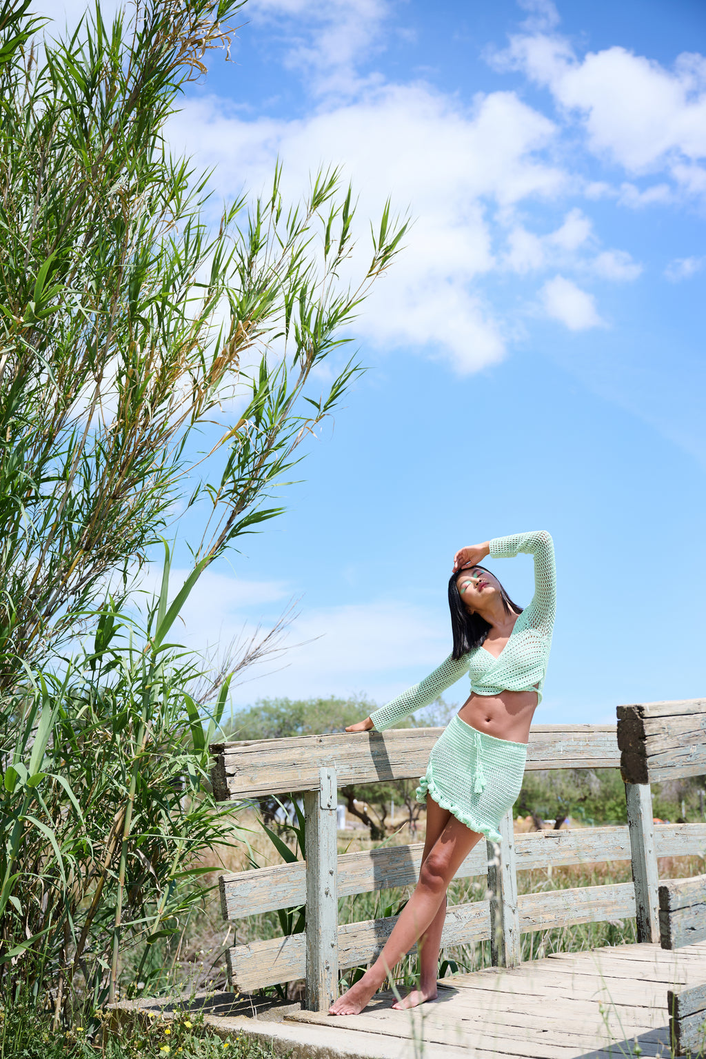 Handmade Wrap Top - Mojito