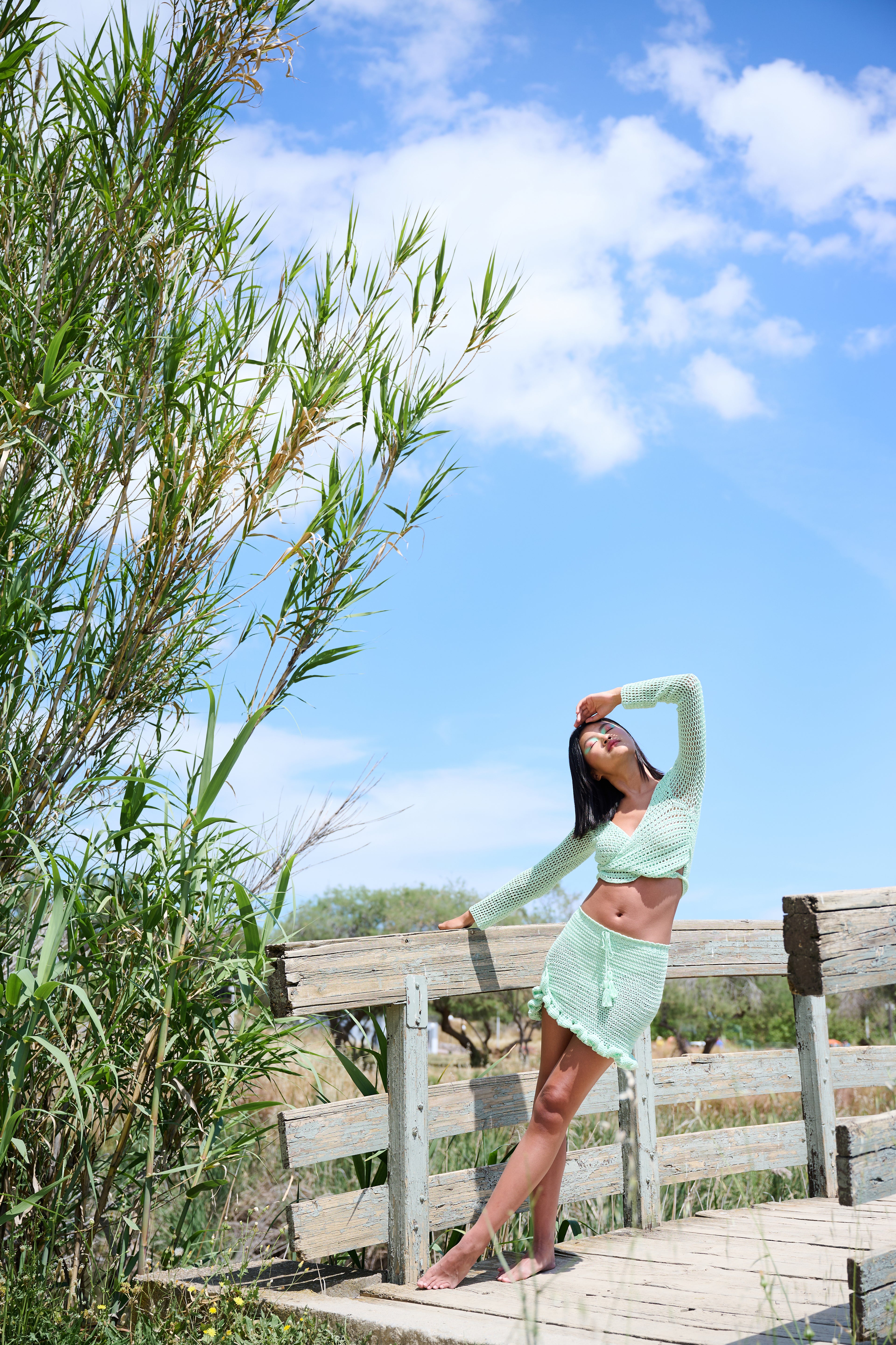 Handmade Wrap Top - Mojito